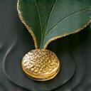 Graphic icon of a water droplet and leaf, symbolizing water conservation in operations.